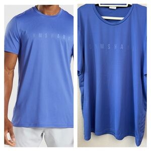 Gymshark Sport Stripe T-Shirt Slim Fit in Court Blue XXXL